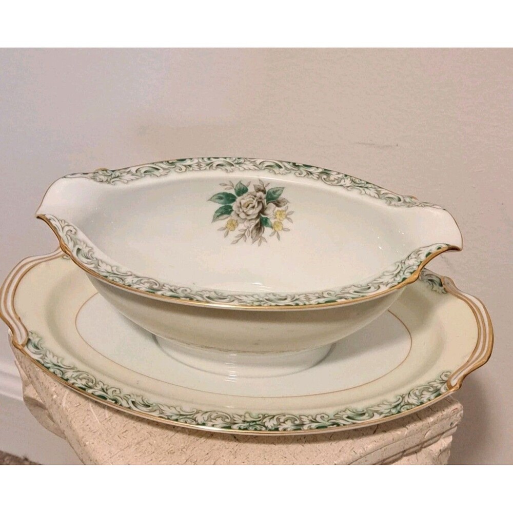 Vintage Noritake Fine China Gravy Gold Trim